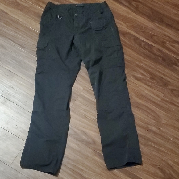 5.11 Tactical Pants - 5.11 Tactical Women's Black Cargo Pants with D‑Ring and Utility Pockets